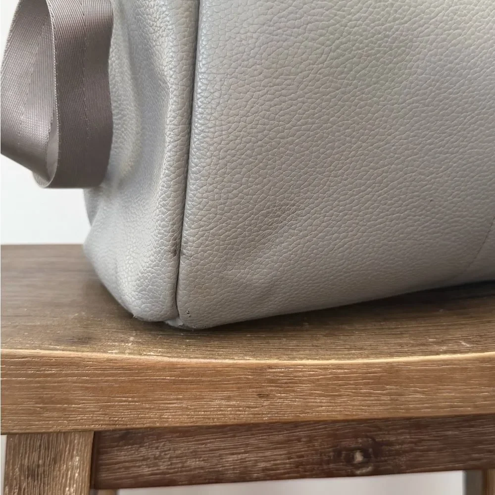 Freshly Picked light gray diaper bag